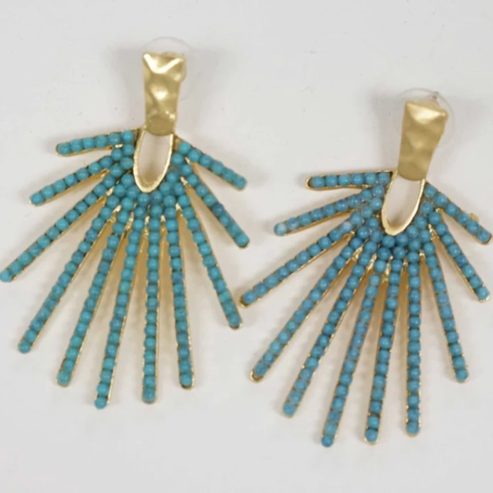 Turquoise Starburst earrings